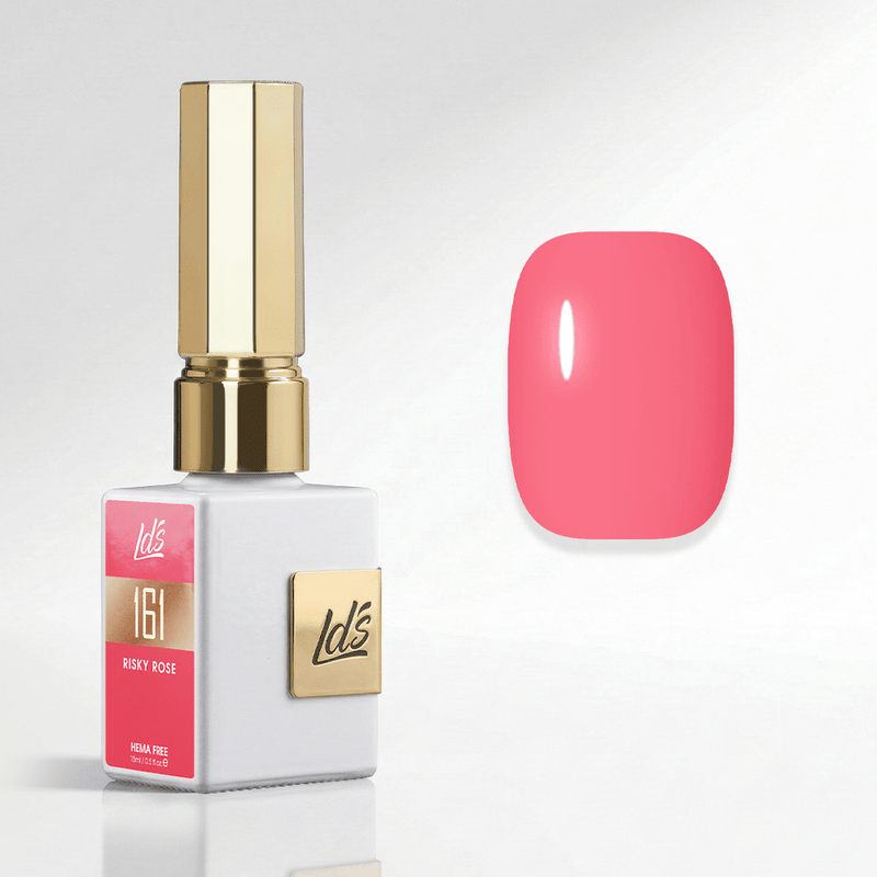 LDS Color Craze Gel Nail Polish - 161 Risky Rose - 0.5oz - DTK Nail Supply