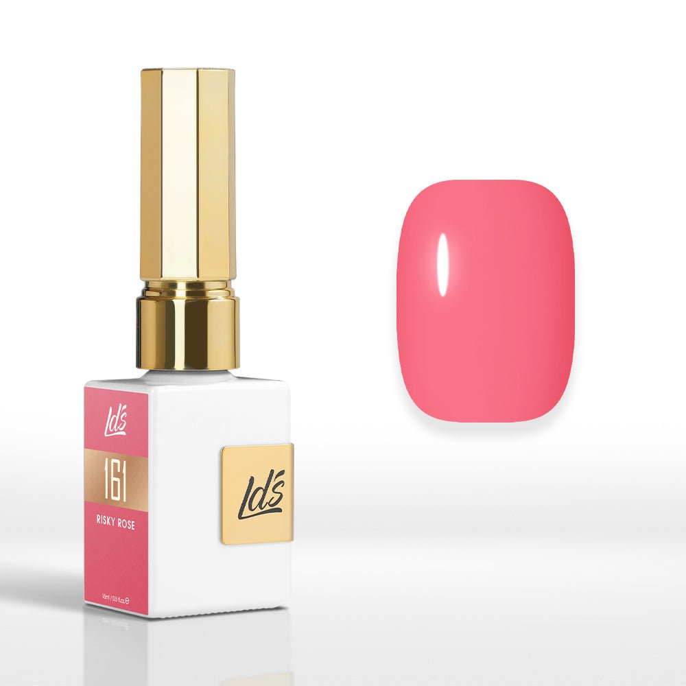 LDS Color Craze Gel Nail Polish - 161 Risky Rose - 0.5oz - DTK Nail Supply