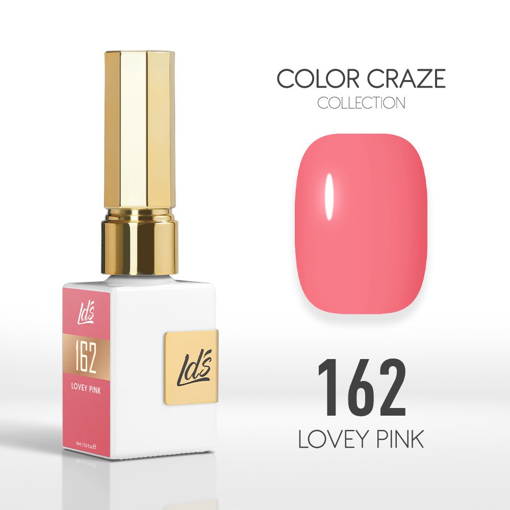 LDS Color Craze Gel Nail Polish - 162 Lovey Pink - 0.5oz - DTK Nail Supply