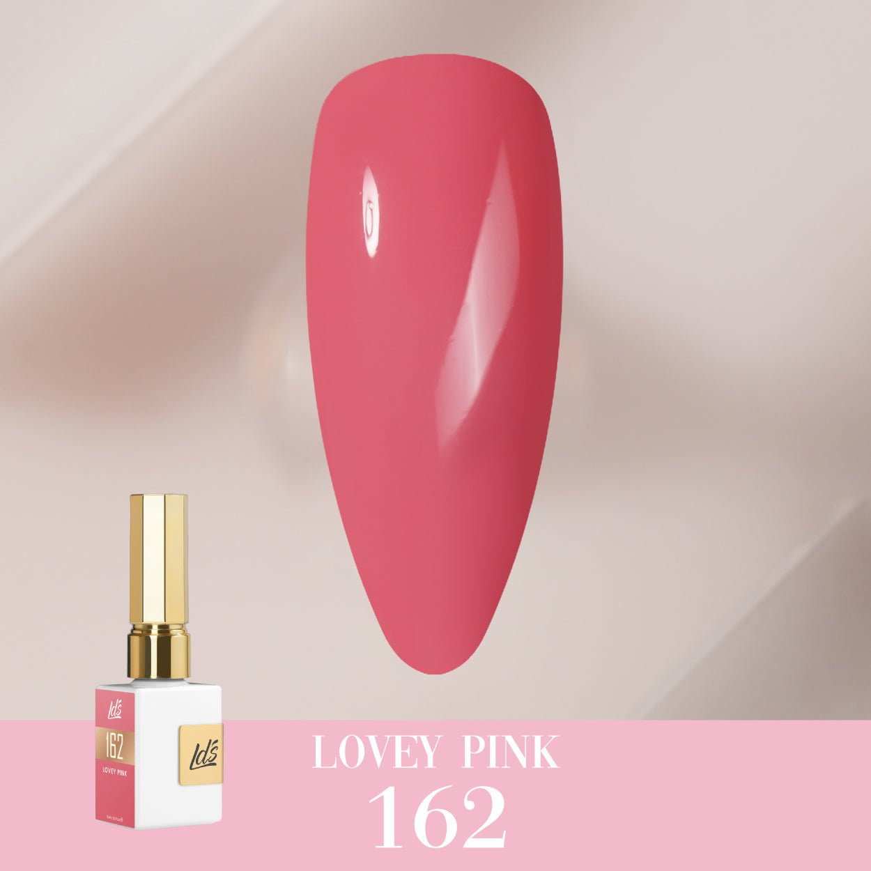 LDS Color Craze Gel Nail Polish - 162 Lovey Pink - 0.5oz - DTK Nail Supply