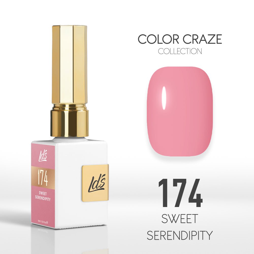 LDS Color Craze Gel Nail Polish - 174 Sweet Serendipity - 0.5oz - DTK Nail Supply