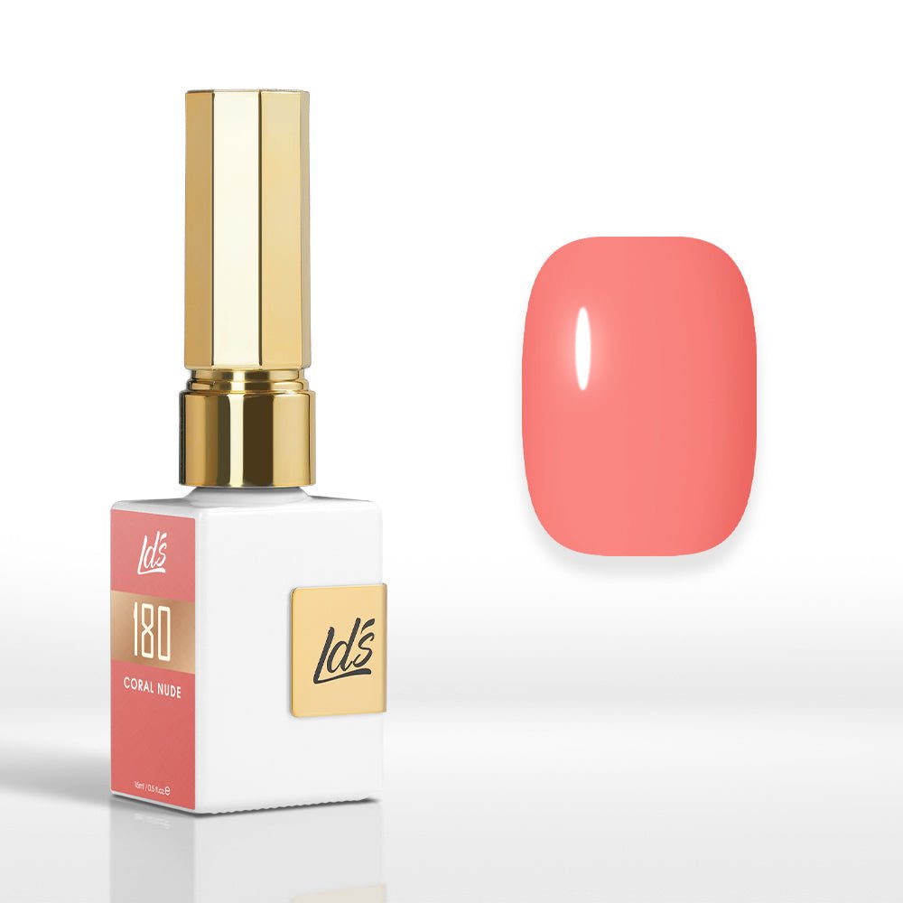LDS Color Craze Gel Nail Polish - 180 Coral Nude - 0.5oz - DTK Nail Supply