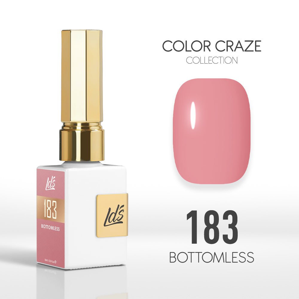 LDS Color Craze Gel Nail Polish - 183 Bottomless - 0.5oz - DTK Nail Supply