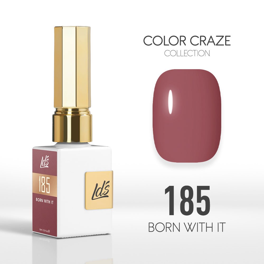 LDS Color Craze Gel Nail Polish - 185 Born with it - 0.5oz - DTK Nail Supply