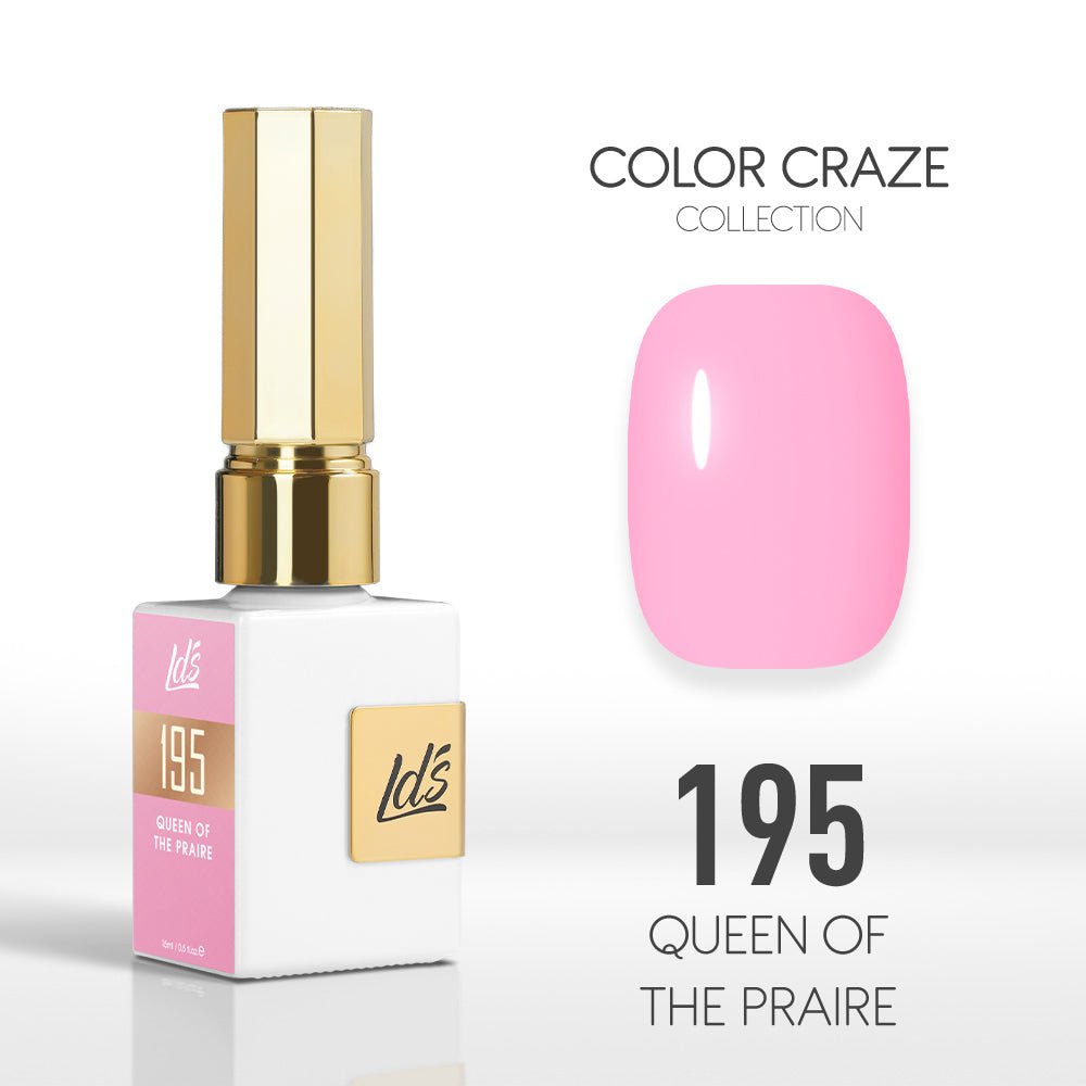 LDS Color Craze Gel Nail Polish - 195 Queen of the Praire - 0.5oz - DTK Nail Supply