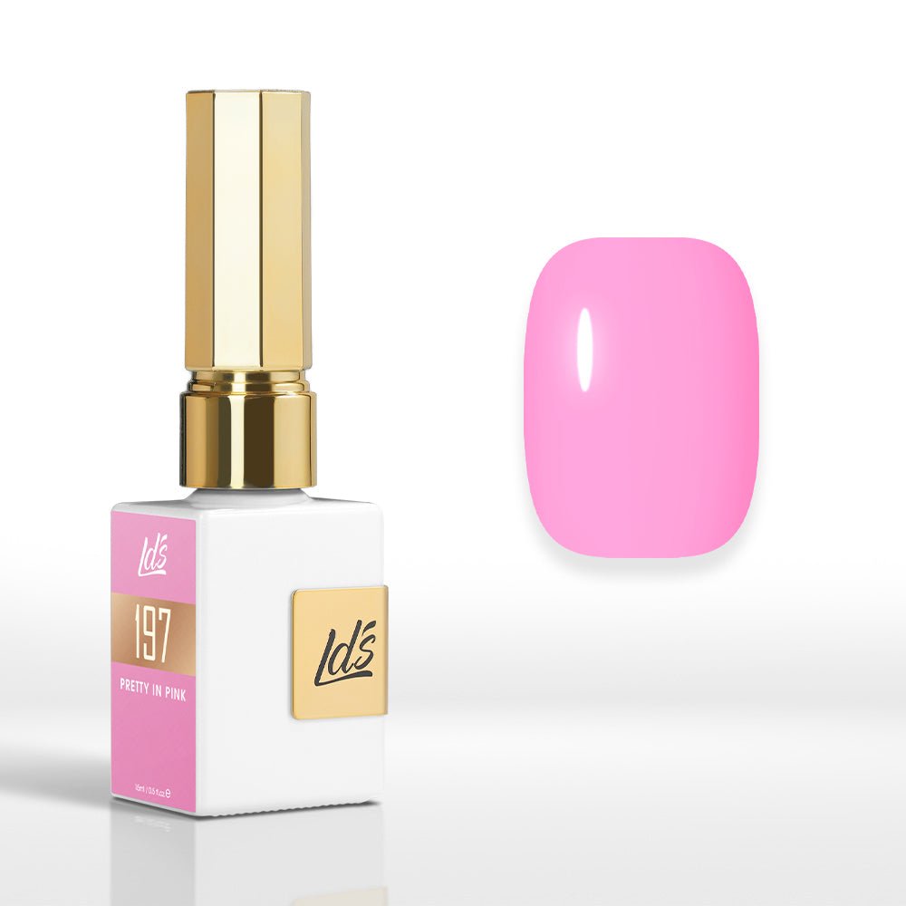 LDS Color Craze Gel Nail Polish - 197 Pretty in Pink - 0.5oz - DTK Nail Supply