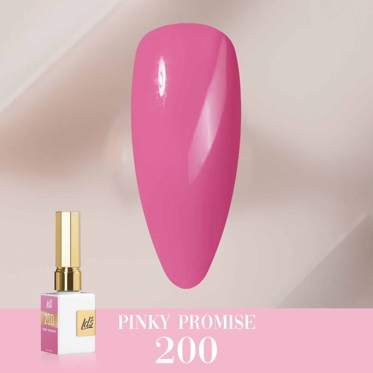 LDS Color Craze Gel Nail Polish - 200 Pinky Promise - 0.5oz - DTK Nail Supply