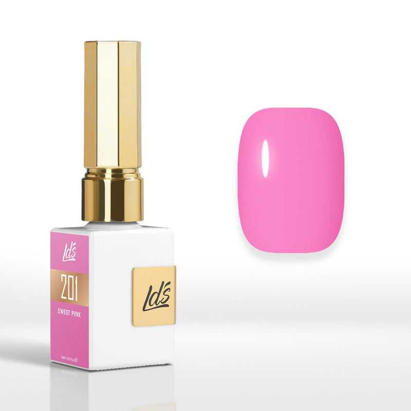 LDS Color Craze Gel Nail Polish - 201 Sweet Pink - 0.5oz - DTK Nail Supply