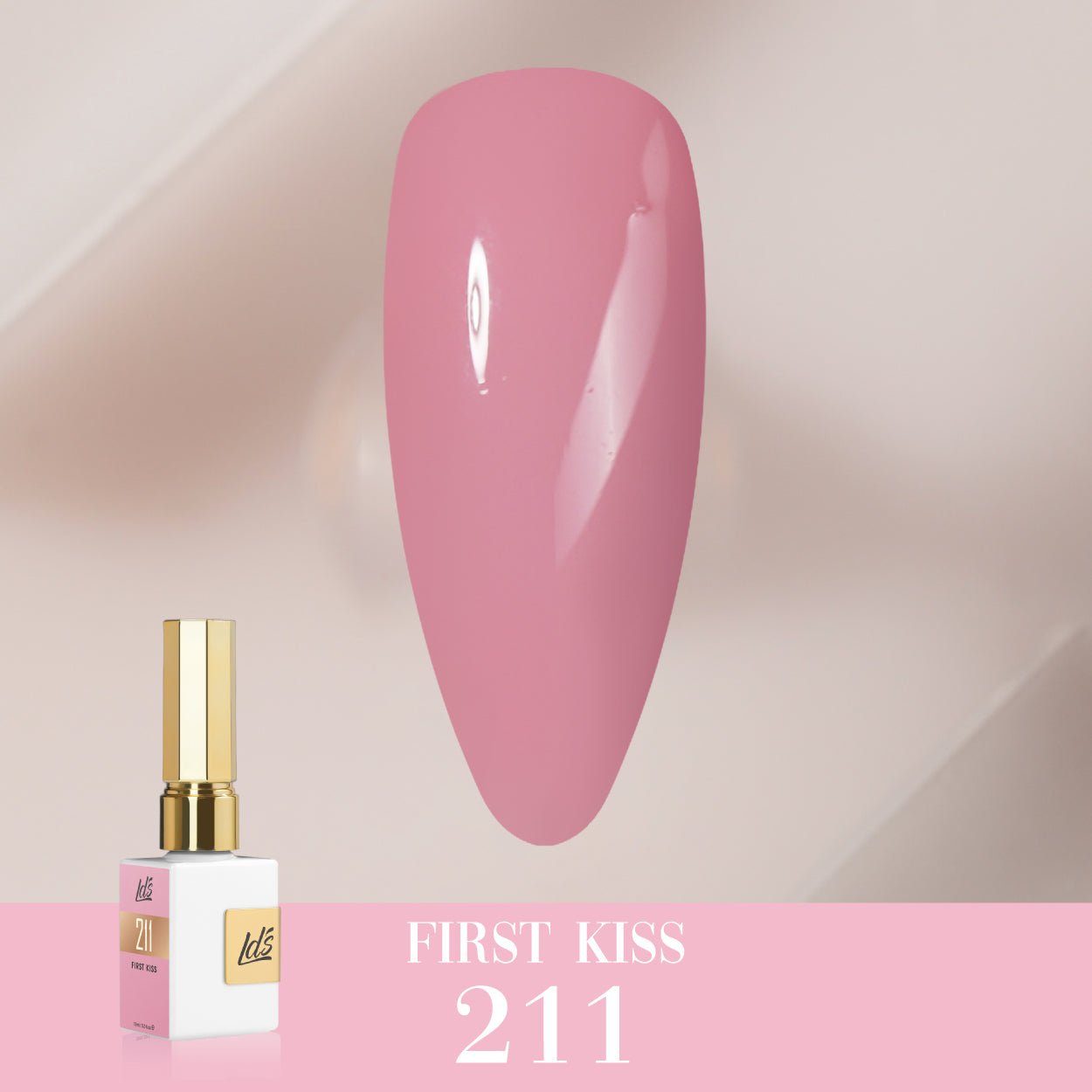 LDS Color Craze Gel Nail Polish - 211 First Kiss - 0.5oz - DTK Nail Supply