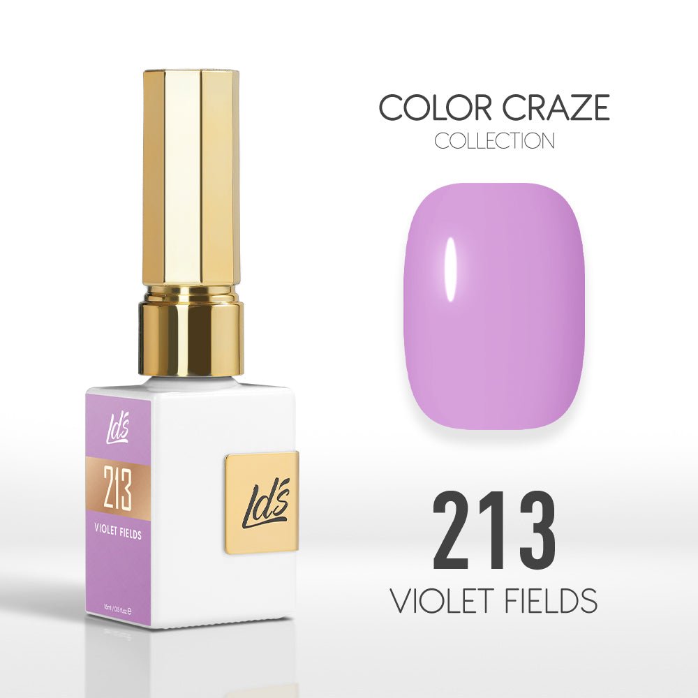 LDS Color Craze Gel Nail Polish - 213 Violet Fields - 0.5oz - DTK Nail Supply