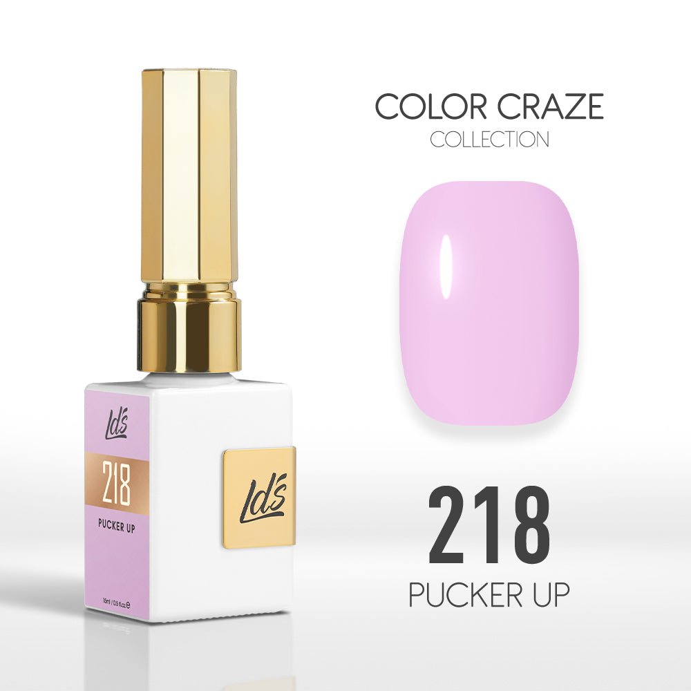LDS Color Craze Gel Nail Polish - 218 Pucker Up - 0.5oz - DTK Nail Supply