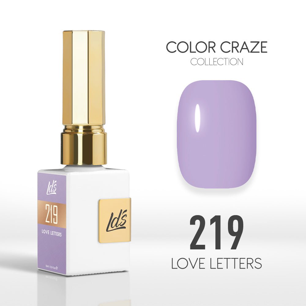 LDS Color Craze Gel Nail Polish - 219 Love Letters - 0.5oz - DTK Nail Supply