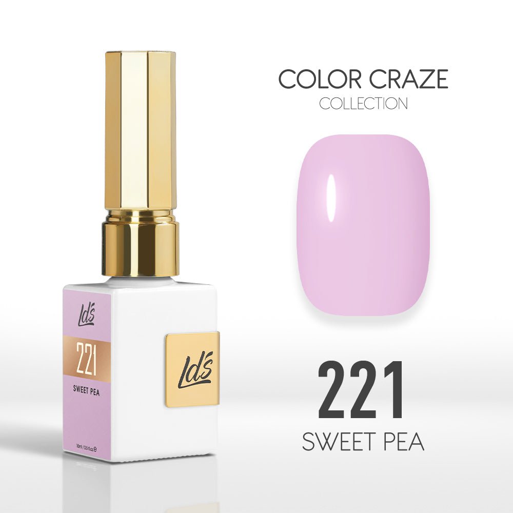 LDS Color Craze Gel Nail Polish - 221 Sweet Pea - 0.5oz - DTK Nail Supply