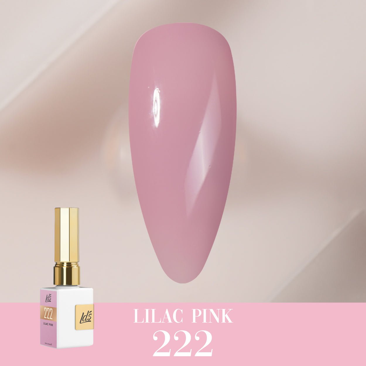 LDS Color Craze Gel Nail Polish - 222 Lilac Pink - 0.5oz - DTK Nail Supply