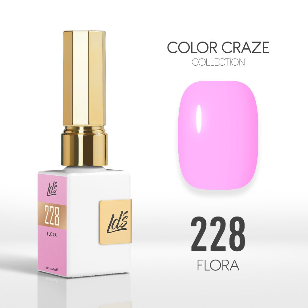 LDS Color Craze Gel Nail Polish - 228 Flora - 0.5oz - DTK Nail Supply