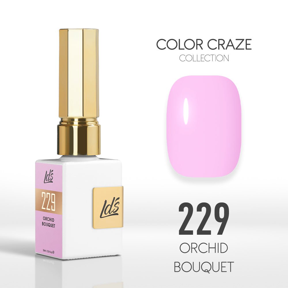 LDS Color Craze Gel Nail Polish - 229 Orchid Bouquet - 0.5oz - DTK Nail Supply