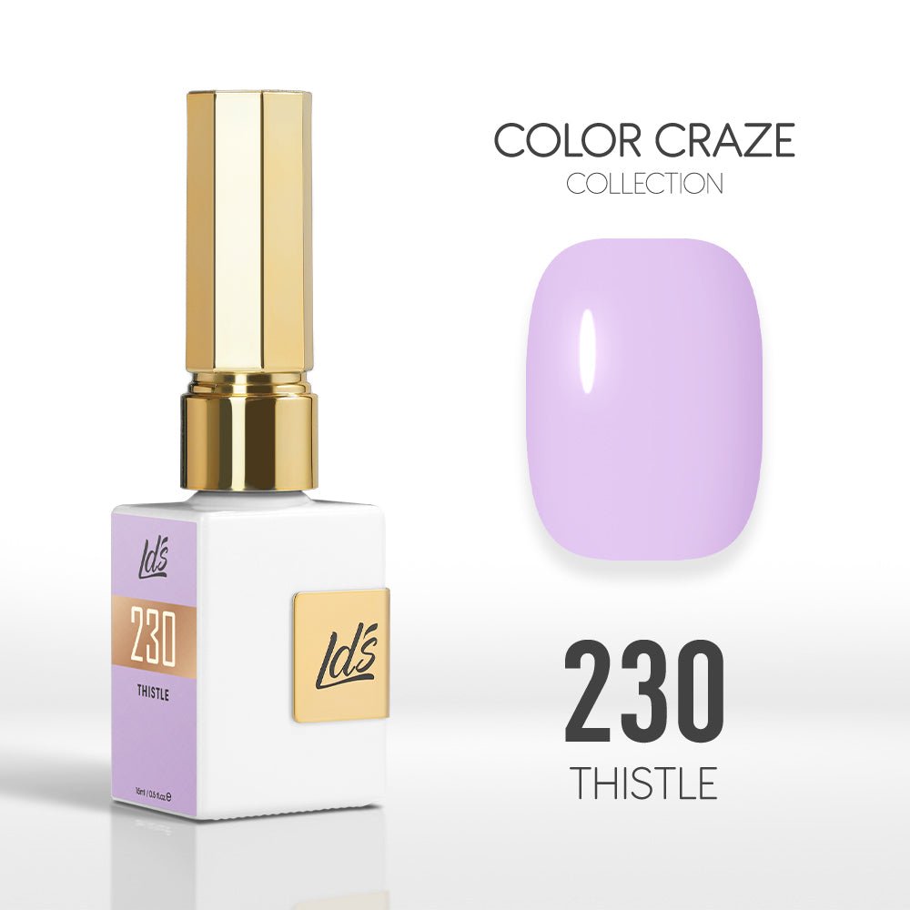 LDS Color Craze Gel Nail Polish - 230 Thistle - 0.5oz - DTK Nail Supply