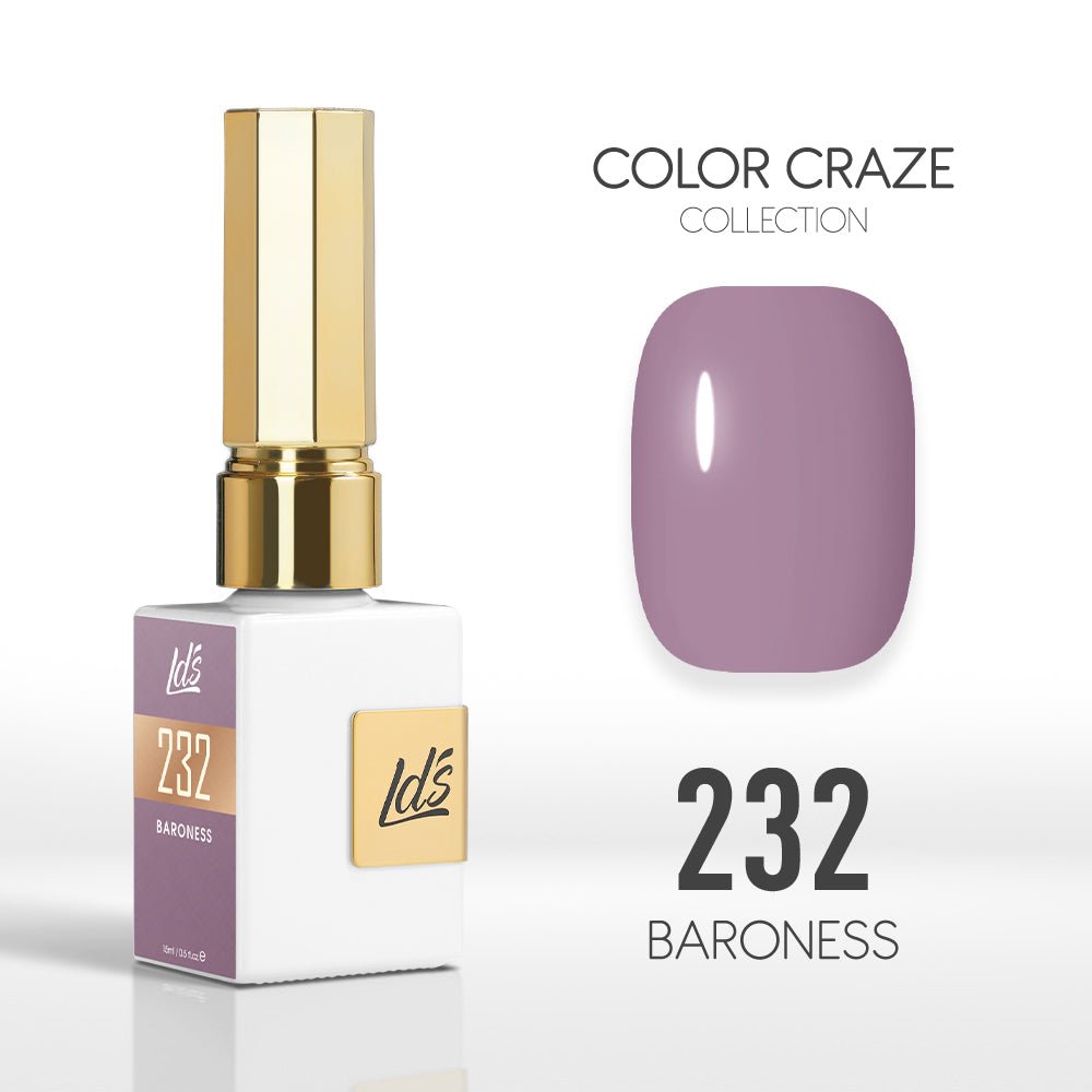 LDS Color Craze Gel Nail Polish - 232 Baroness - 0.5oz - DTK Nail Supply