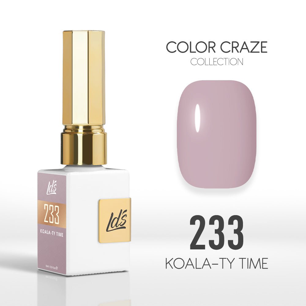 LDS Color Craze Gel Nail Polish - 233 Koala - ty Time - 0.5oz - DTK Nail Supply
