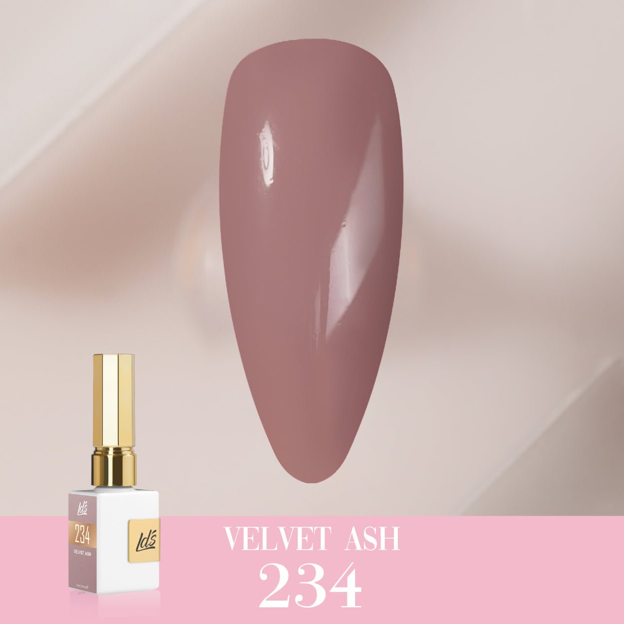 LDS Color Craze Gel Nail Polish - 234 Velvet Ash - 0.5oz - DTK Nail Supply