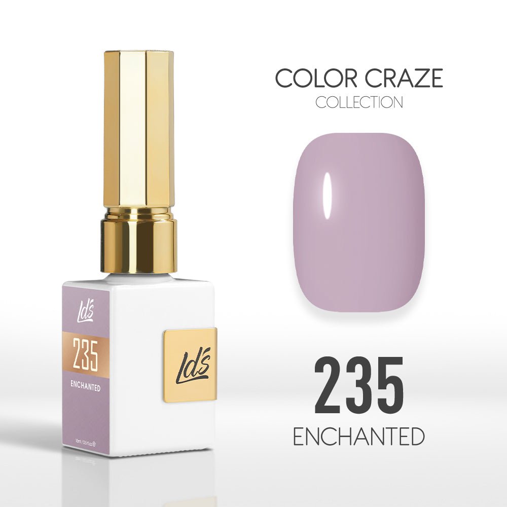 LDS Color Craze Gel Nail Polish - 235 Enchanted - 0.5oz - DTK Nail Supply