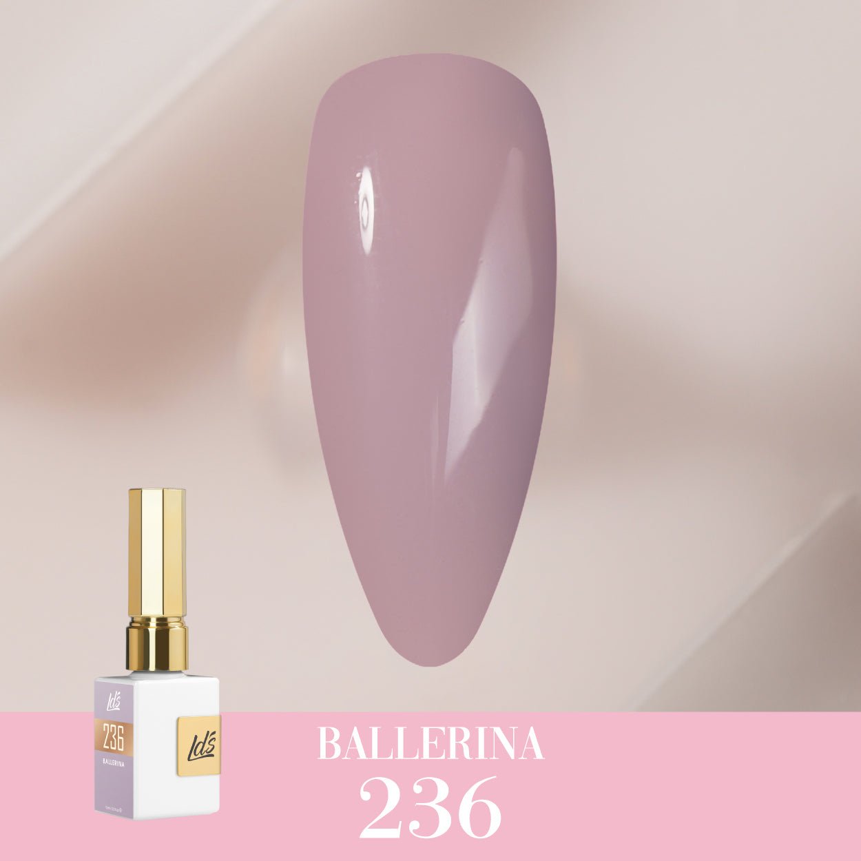 LDS Color Craze Gel Nail Polish - 236 Ballerina - 0.5oz - DTK Nail Supply