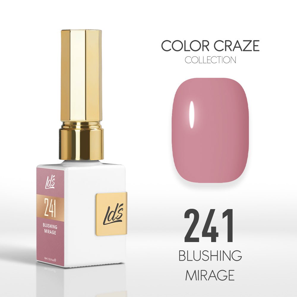 LDS Color Craze Gel Nail Polish - 241 Blushing Mirage - 0.5oz - DTK Nail Supply