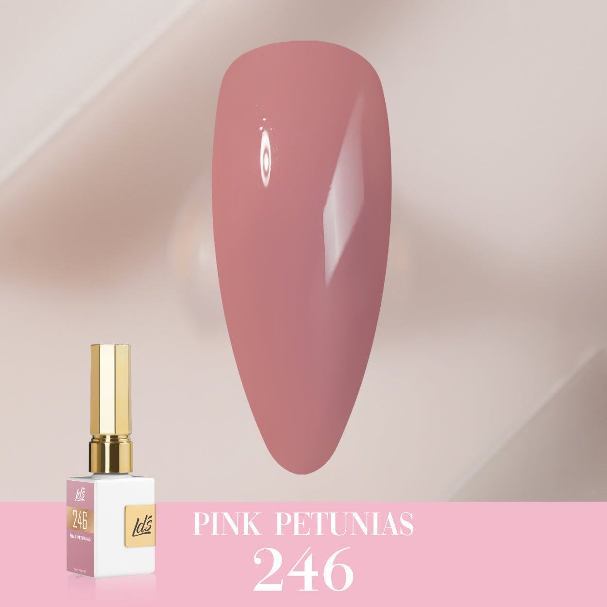 LDS Color Craze Gel Nail Polish - 246 Pink Petunias - 0.5oz - DTK Nail Supply