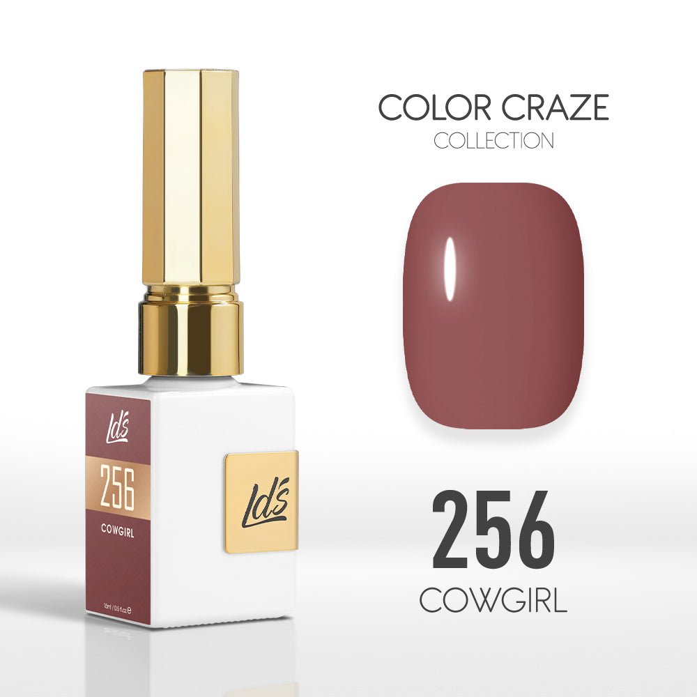 LDS Color Craze Gel Nail Polish - 256 Cowgirl - 0.5oz - DTK Nail Supply
