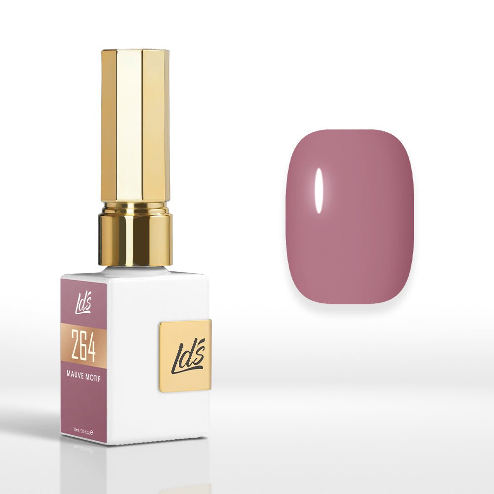 LDS Color Craze Gel Nail Polish - 264 Mauve Motif - 0.5oz - DTK Nail Supply