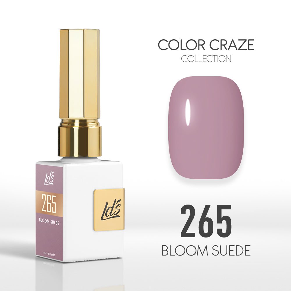 LDS Color Craze Gel Nail Polish - 265 Bloom Suede - 0.5oz - DTK Nail Supply