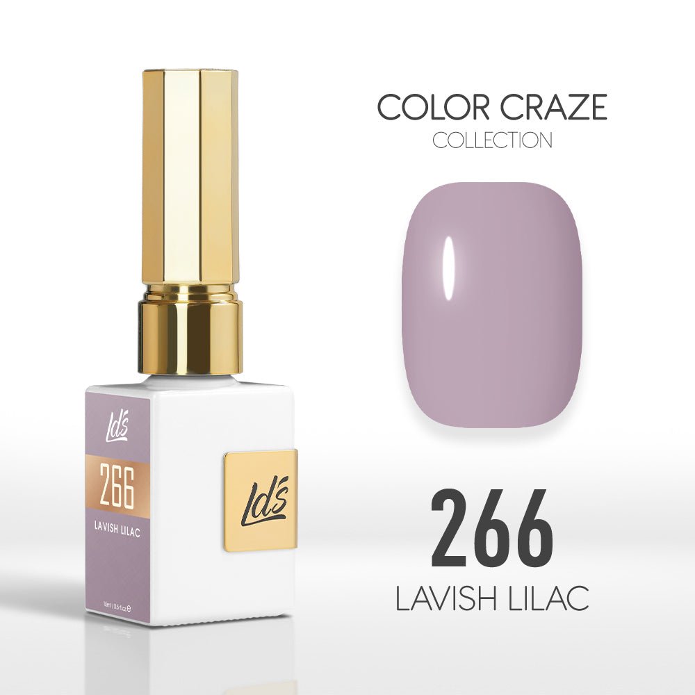 LDS Color Craze Gel Nail Polish - 266 Lavish Lilac - 0.5oz - DTK Nail Supply