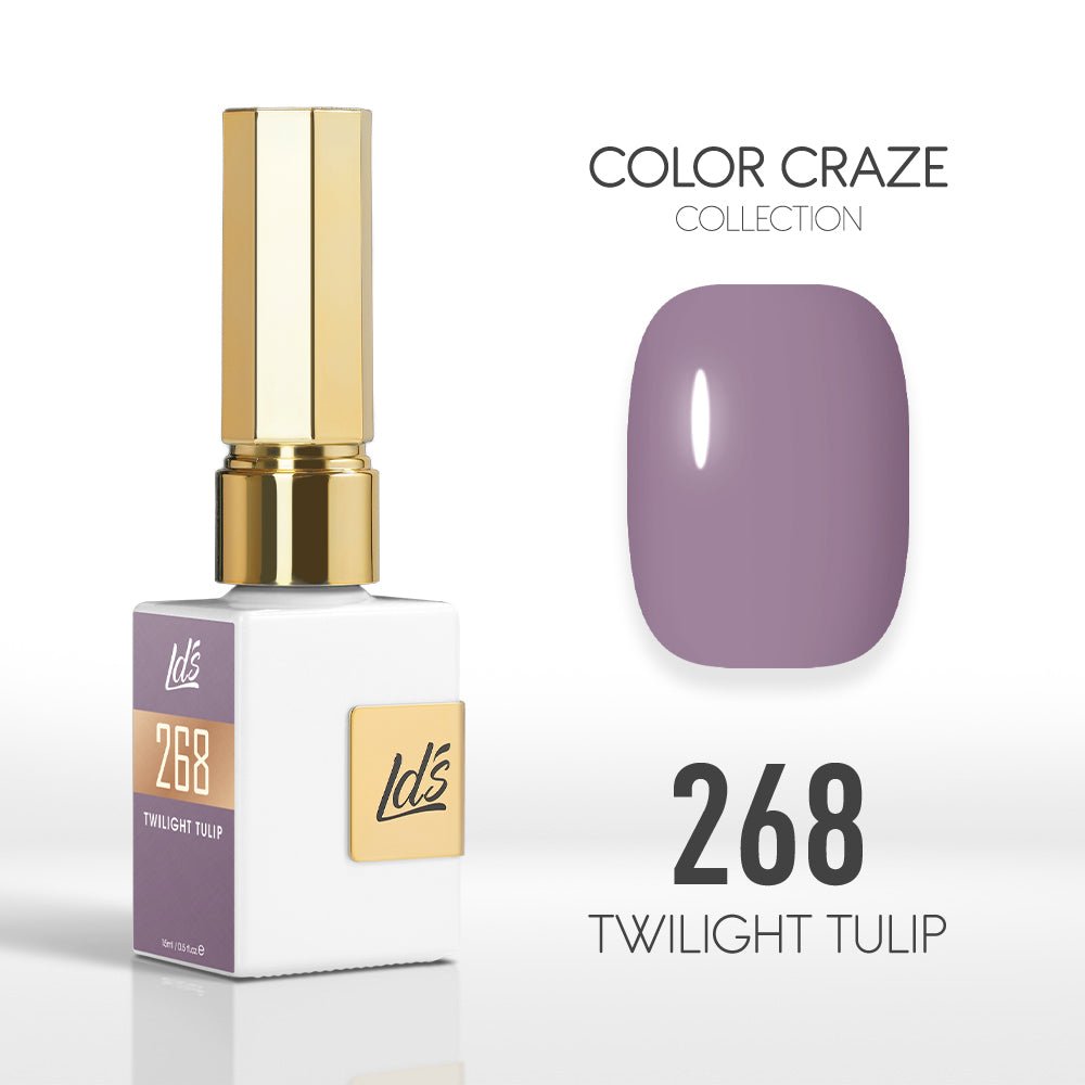 LDS Color Craze Gel Nail Polish - 268 Twilight Tulip - 0.5oz - DTK Nail Supply