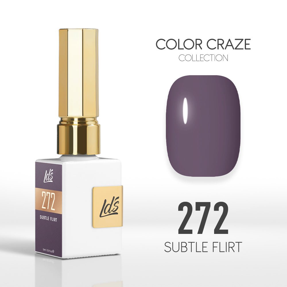 LDS Color Craze Gel Nail Polish - 272 Subtle Flirt - 0.5oz - DTK Nail Supply