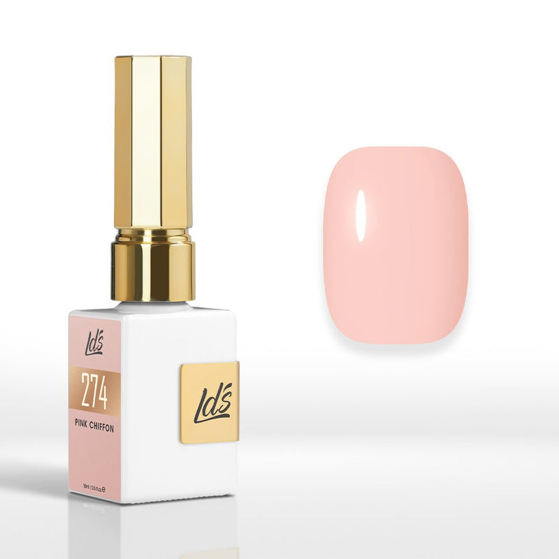 LDS Color Craze Gel Nail Polish - 274 Pink Chiffon - 0.5oz - DTK Nail Supply