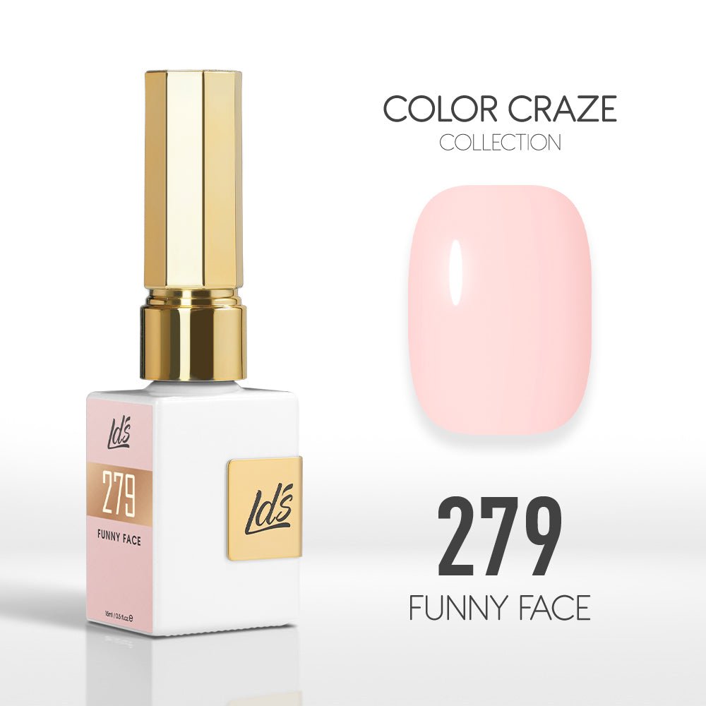 LDS Color Craze Gel Nail Polish - 279 Funny Face - 0.5oz - DTK Nail Supply