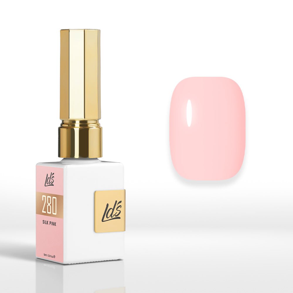 LDS Color Craze Gel Nail Polish - 280 Silk Pink - 0.5oz - DTK Nail Supply