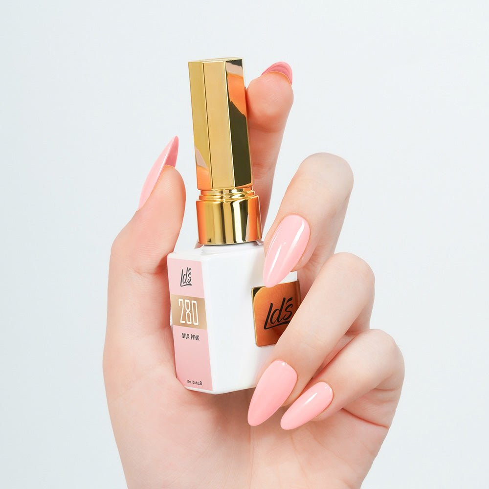 LDS Color Craze Gel Nail Polish - 280 Silk Pink - 0.5oz - DTK Nail Supply