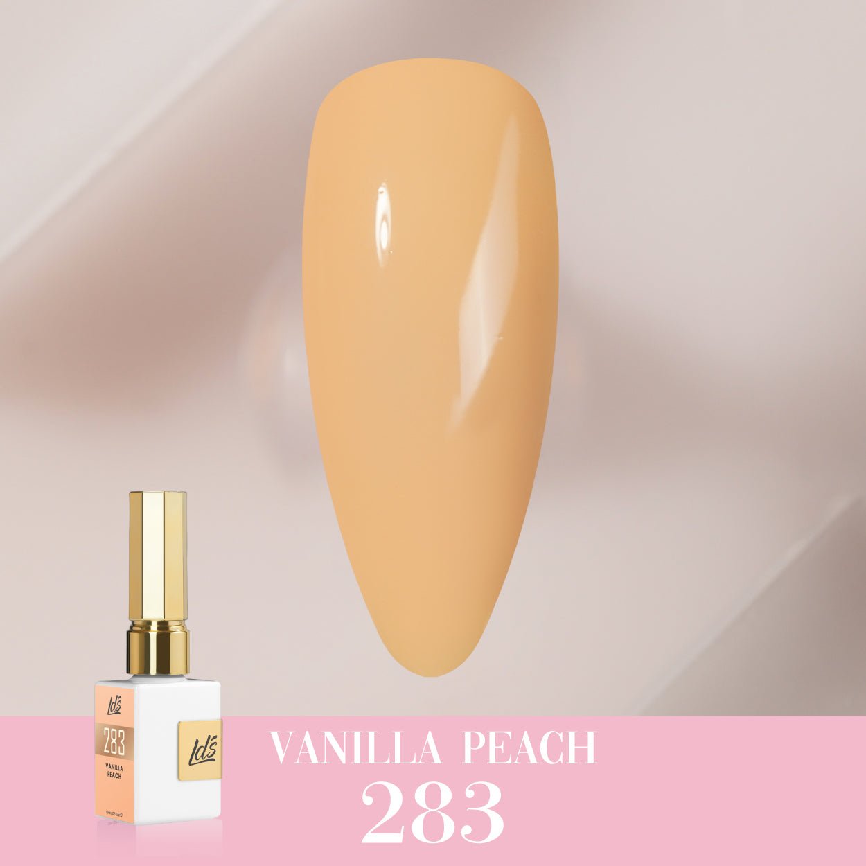 LDS Color Craze Gel Nail Polish - 283 Vanilla Peach - 0.5oz - DTK Nail Supply