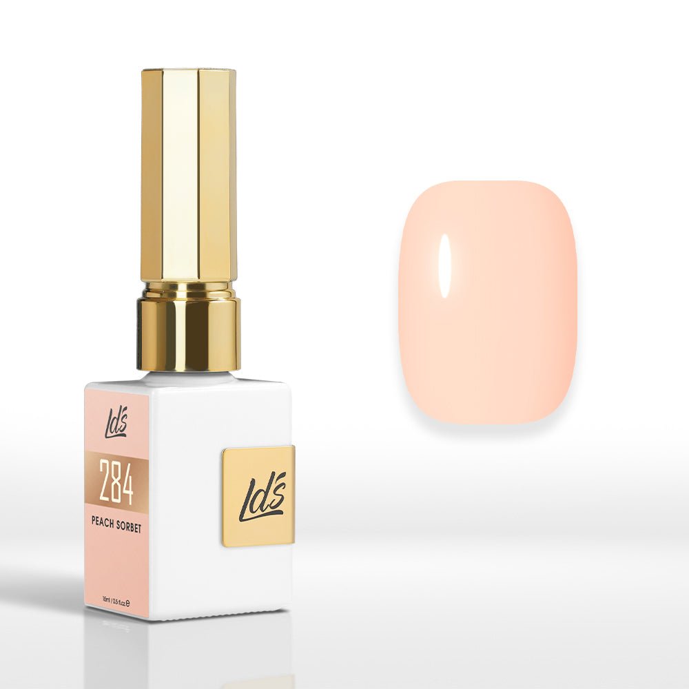 LDS Color Craze Gel Nail Polish - 284 Peach Sorbet - 0.5oz - DTK Nail Supply