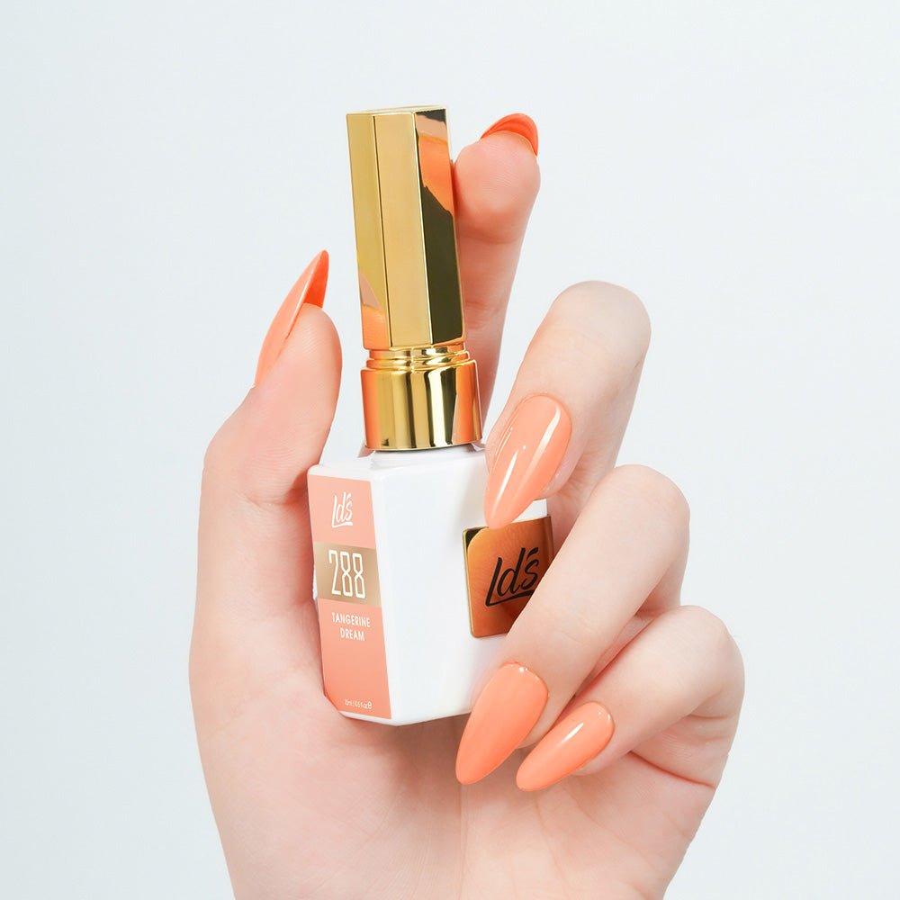 LDS Color Craze Gel Nail Polish - 288 Tangerine Dream - 0.5oz - DTK Nail Supply