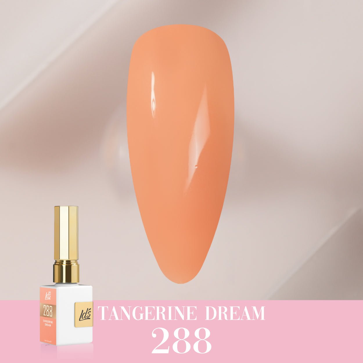 LDS Color Craze Gel Nail Polish - 288 Tangerine Dream - 0.5oz - DTK Nail Supply