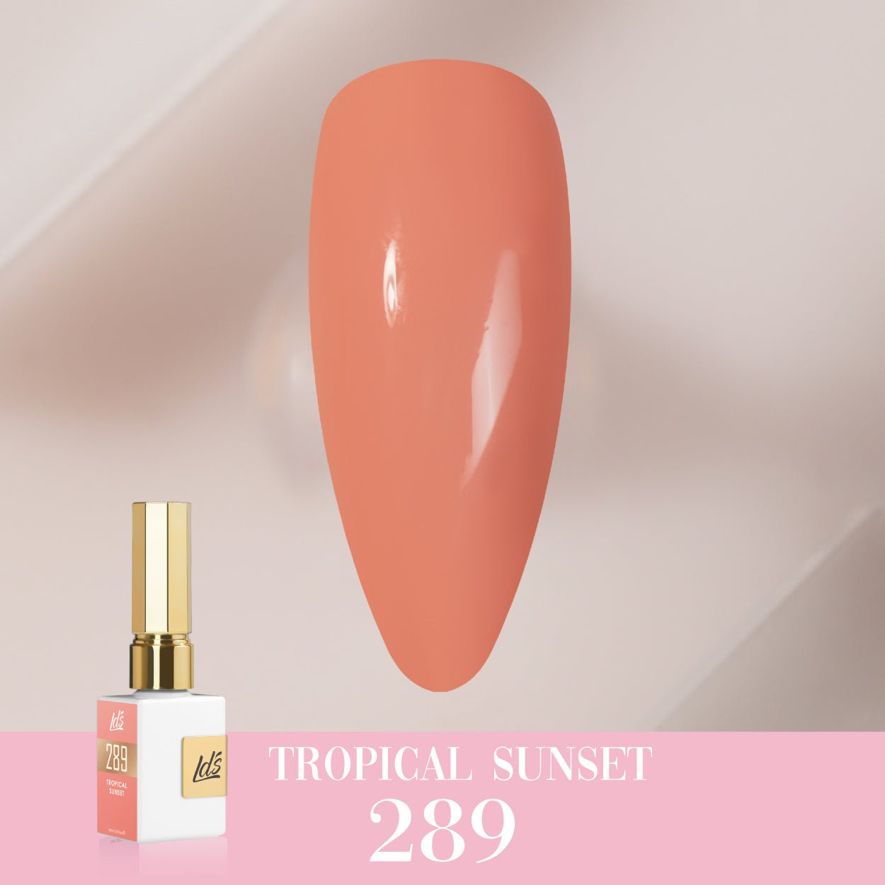 LDS Color Craze Gel Nail Polish - 289 Tropical Sunset - 0.5oz - DTK Nail Supply
