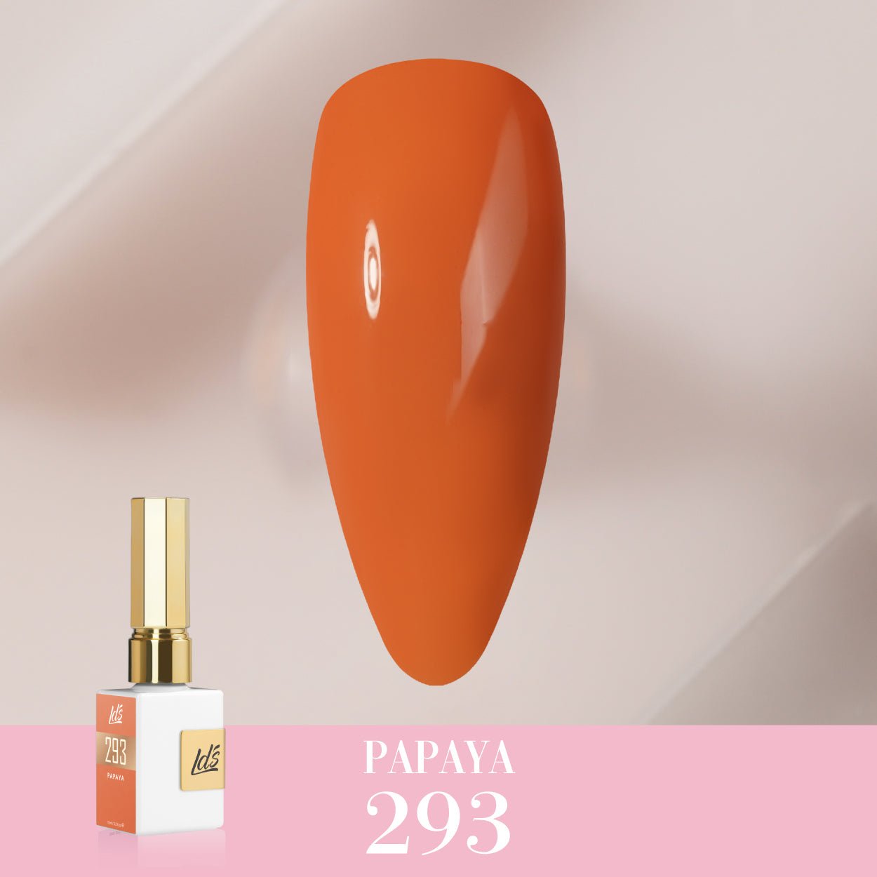 LDS Color Craze Gel Nail Polish - 293 Papaya - 0.5oz - DTK Nail Supply