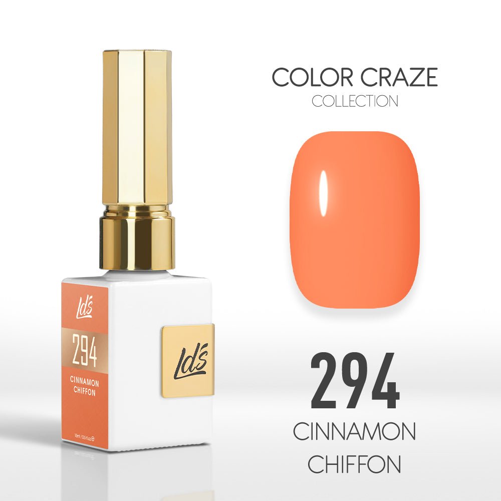 LDS Color Craze Gel Nail Polish - 294 Cinnamon Chiffon - 0.5oz - DTK Nail Supply