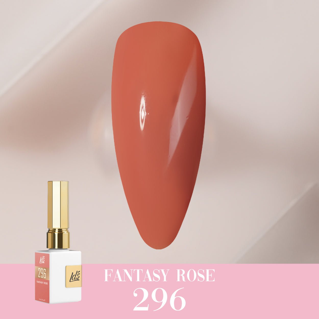 LDS Color Craze Gel Nail Polish - 296 Fantasy Rose - 0.5oz - DTK Nail Supply