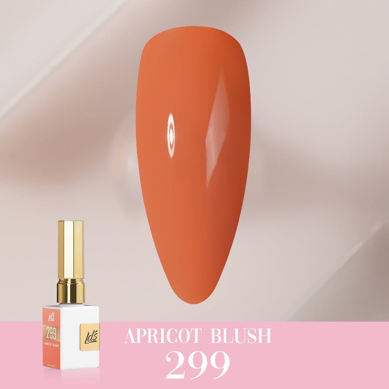 LDS Color Craze Gel Nail Polish - 299 Apricot Blush - 0.5oz - DTK Nail Supply