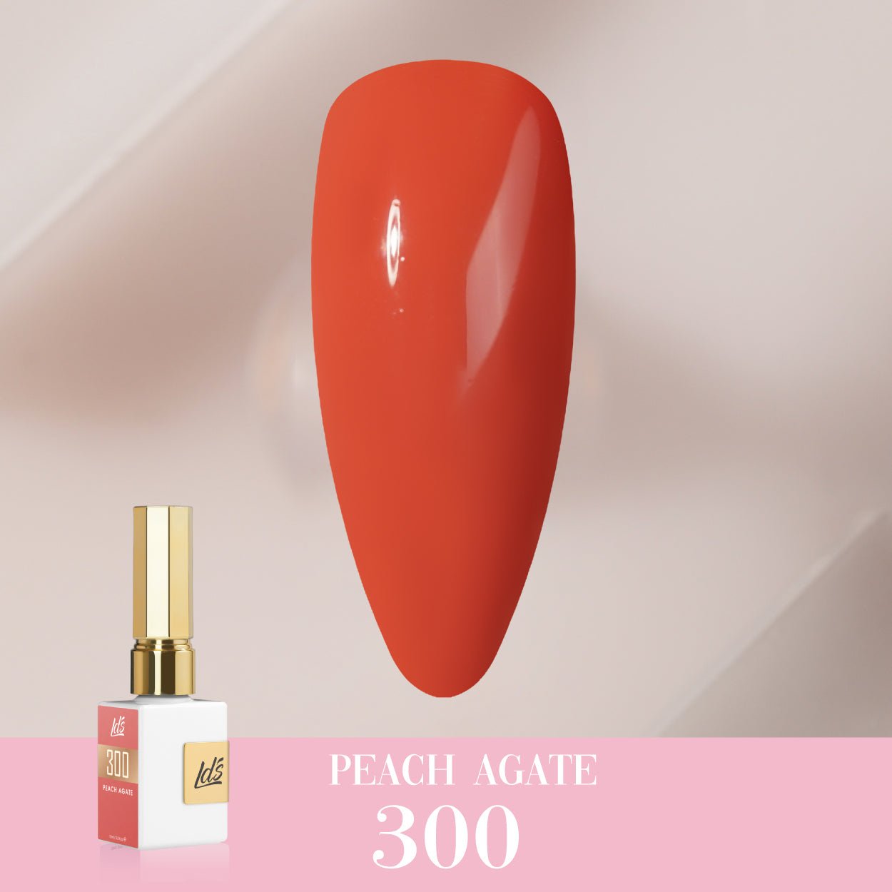 LDS Color Craze Gel Nail Polish - 300 Peach Agate - 0.5oz - DTK Nail Supply