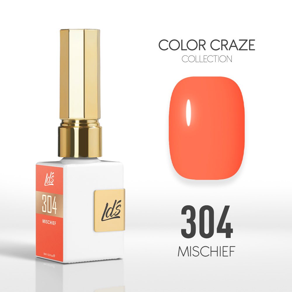 LDS Color Craze Gel Nail Polish - 304 Mischief - 0.5oz - DTK Nail Supply