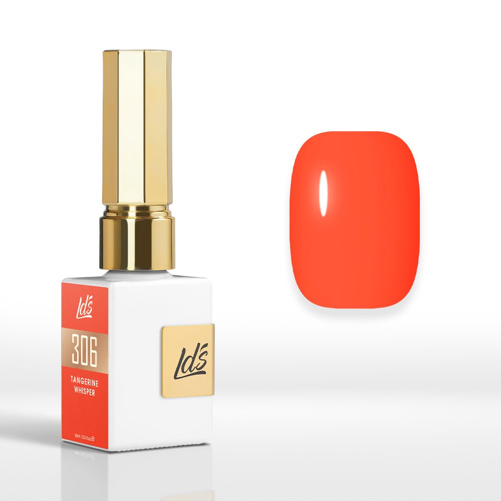 LDS Color Craze Gel Nail Polish - 306 Tangerine Whisper - 0.5oz - DTK Nail Supply